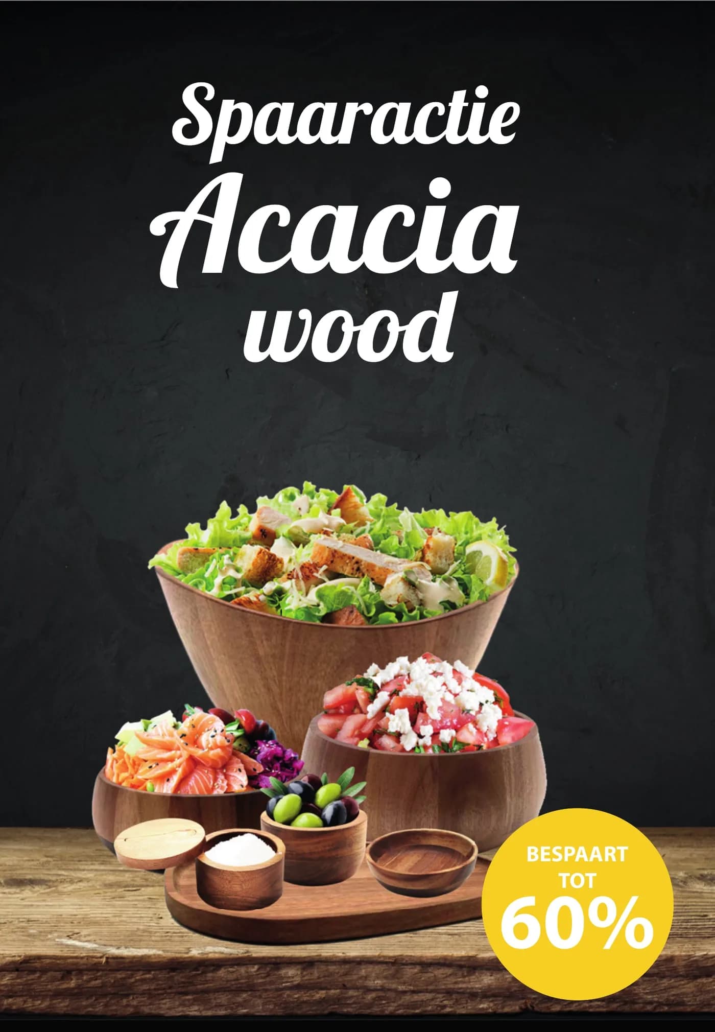 Voorkant van de spaarkaart “Acacia wood”