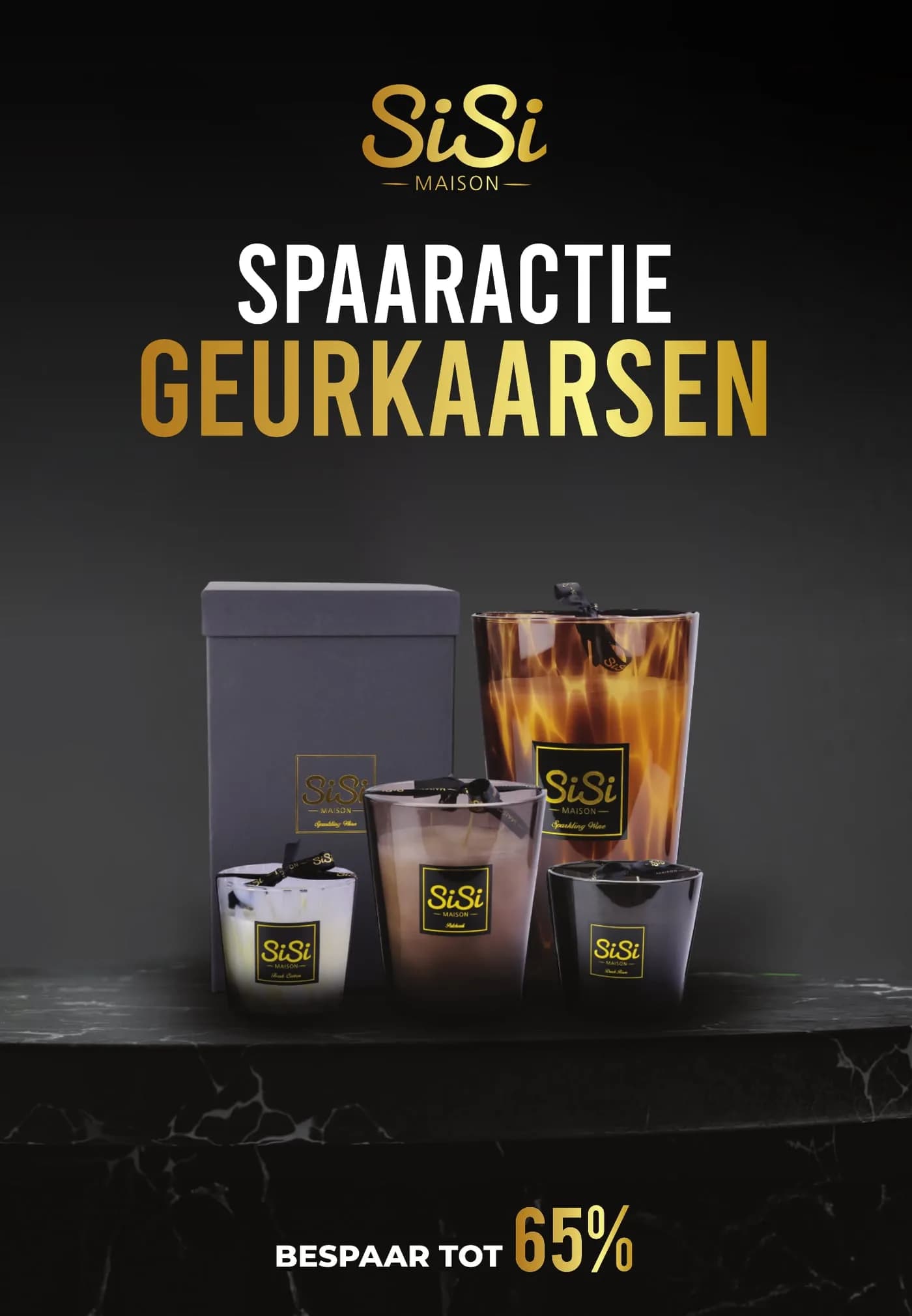 Voorkant van de spaarkaart “Geurkaarsen — editie 1”