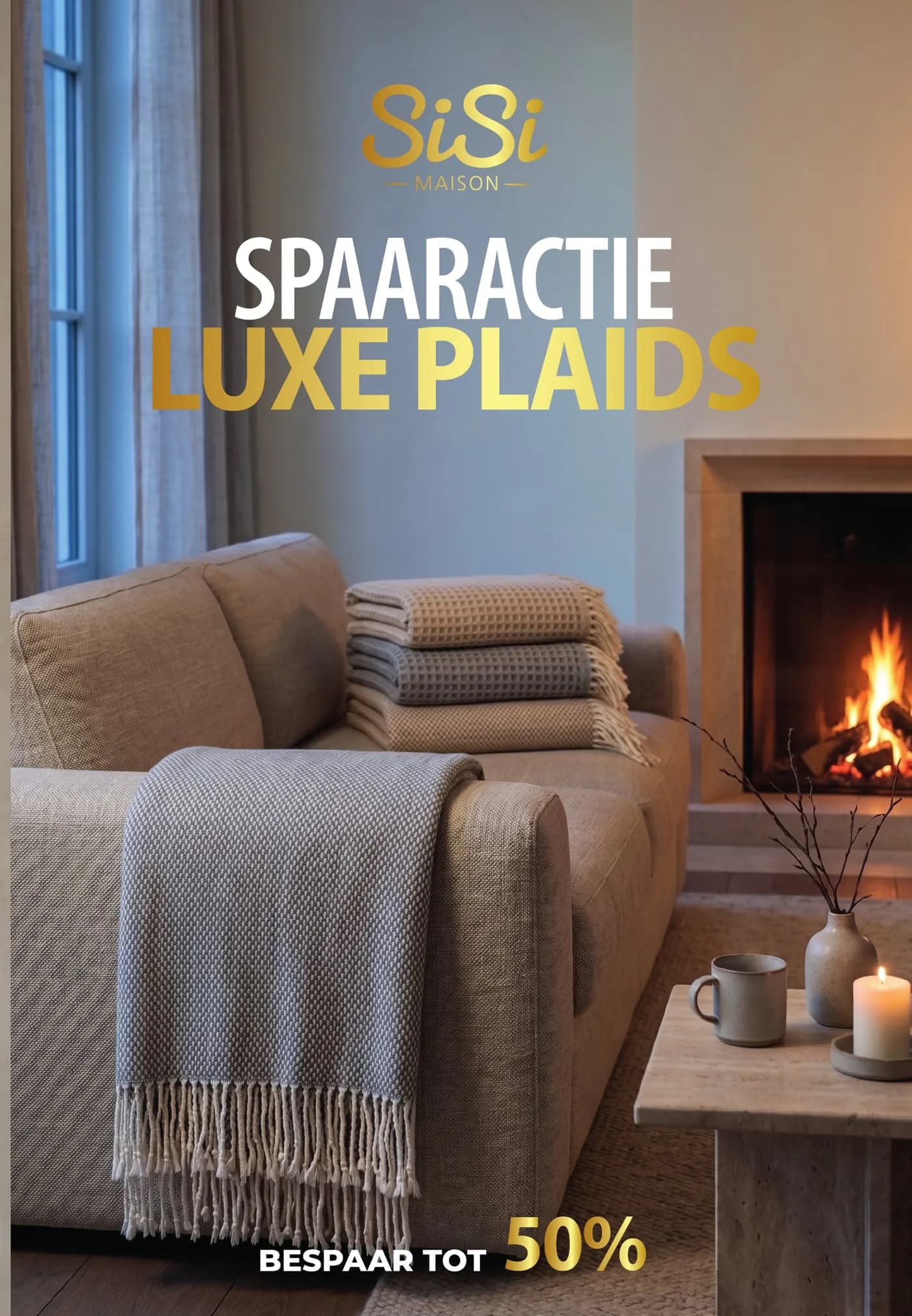 Voorkant van de spaarkaart “Luxe plaids”